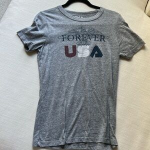 Chaser size large fitted gray USA tee